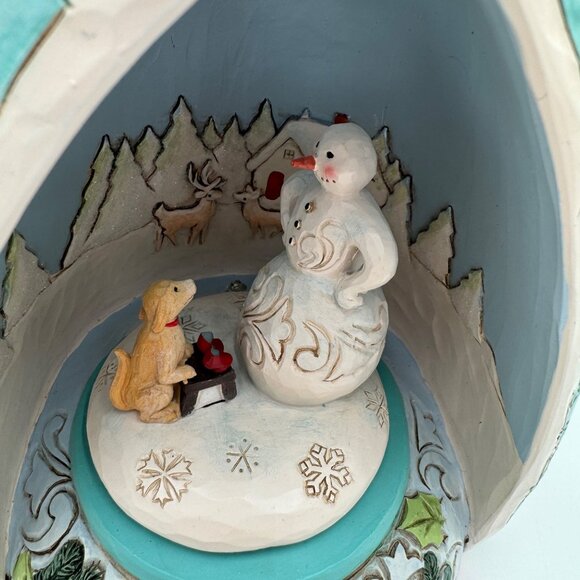 Rare Jim Shore, Heartwood Creek "Alive With Joy" Light Up Snowman Works - Picture 3 of 12
